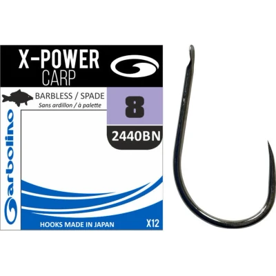 Afbeelding van Garbolino Haken X Power Carp Barbless Spade Maat : Haak 10