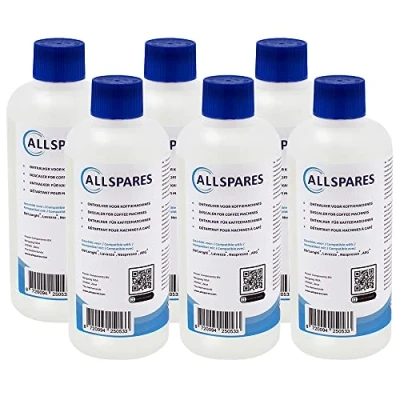 Afbeelding van AllSpares Vloeibare Ontkalker (6x 500ml) voor Koffiemachines geschikt Delonghi Original EcoDecalk DLSC500