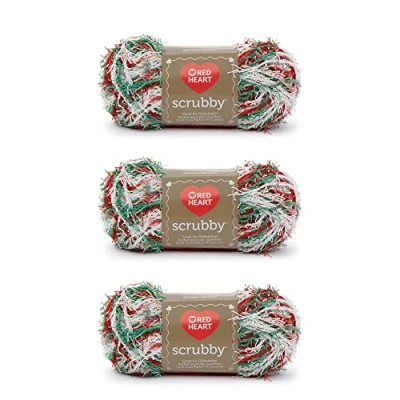 Afbeelding van Red Heart Scrubby Jolly polyester garen 85g 4 medium (gekamd) 78m