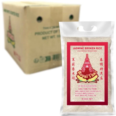 Afbeelding van ROYAL THAI RICE Jasmijn Rijst Gebroken 4 X 4,5 KG Multipack
