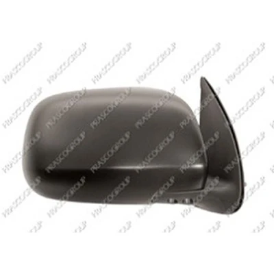 Afbeelding van Buitenspiegel Prasco TY8187023 rechts zwart voor manuele spiegelverstelling, Bol vormig TOYOTA: HILUX 3 Pick up