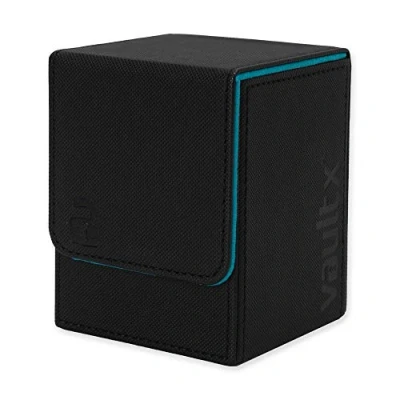 Afbeelding van Vault X Premium Exo Tec Trading Card Deck Box groot formaat voor 80+ ommantelde kaarten pvc vrije kaarthouder TCG (Electric Blue)