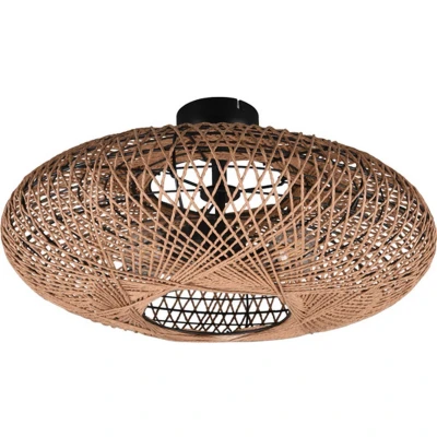 Afbeelding van TRIO HEDDA Plafondlamp Zwart mat excl. 2x E27 4W