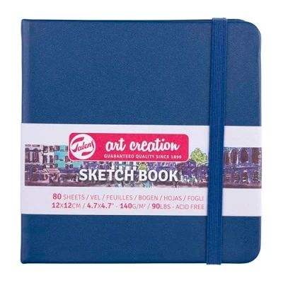Afbeelding van Talens Art Creation Schetsblok 12x12cm 80 vellen blauw