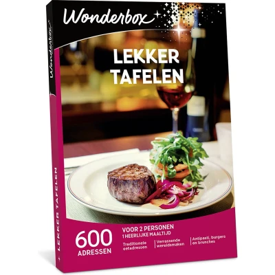 Afbeelding van Wonderbox cadeaubon Lekker tafelen