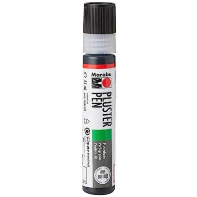 Afbeelding van Marabu 3D liner reliëfverf, zwart, 3D, 25 ml