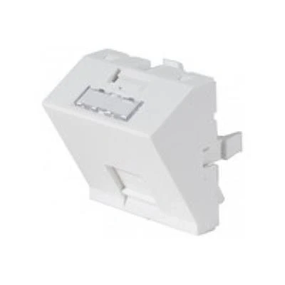 Image de Plastron 45X45 1 RJ45 inclinées 30