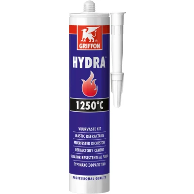 Afbeelding van Griffon hydra vuurvaste afdichtkit 600 gr, zwart, koker