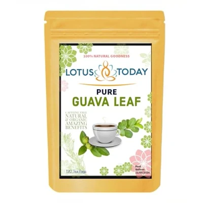 Afbeelding van lotustoday Hoogwaardig guaveblad, 120 theezakjes 100% pure guavebladeren voor natuurlijk welzijn