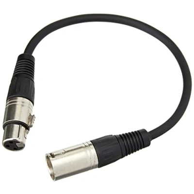Image de Pulse Câble microphone 3 broches XLR mâle vers femelle 0,3 m PLS00293