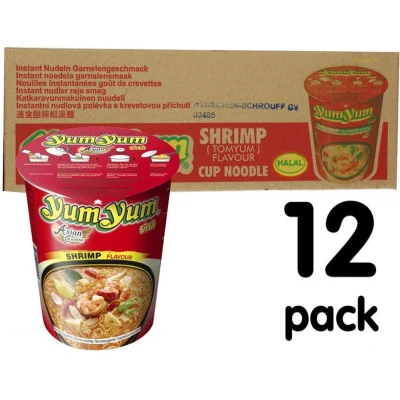Afbeelding van YumYUm Garnalen Noedels 12x70g