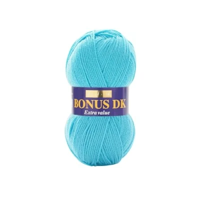 Afbeelding van Hayfield Dubbele breiwol Bonus DK 100 g, garen, turquoise, 19 x 9 cm