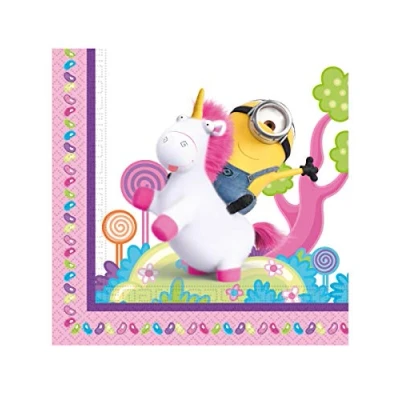 Afbeelding van Minions Servetten Unicorn 33x33cm 20 stuks