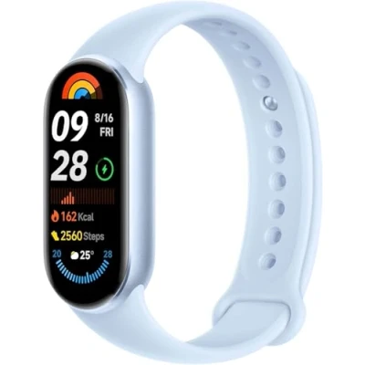 Afbeelding van Xiaomi Smart Band 9 Activiteitenarmband, batterijduur tot 21 dagen, AMOLED display met vernieuwingssnelheid van 60 Hz, hartslagsensor, blauw