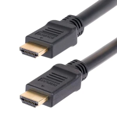 Image de StarTech.com câble HDMI 2.0, 10 m, CMP, Classé Plenum, Haut Débit, 4K60Hz High Speed mâle pour m blindé noir support 4K60Hz, prise en charge de HDR10, actif, Unidirectionnel