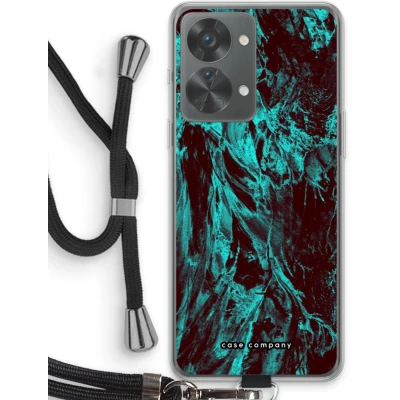 Afbeelding van Case Company® hoesje met Koord geschikt voor OnePlus Nord 2T Ice Age Telefoonhoesje Zwart Bescherming aan alle Kanten en Over de Schermrand