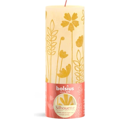 Afbeelding van Bolsius Rustieke Stompkaars 19X6,8 Cm Butter Yellow