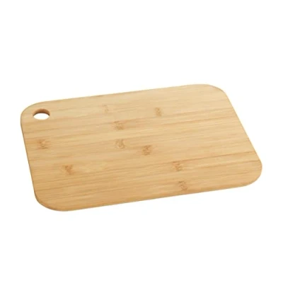 Afbeelding van WENKO M+ bamboe snijplank keukenplank, met greepgat, mesvriendelijk, bamboe, 33 x 0,8 25 cm, bruin