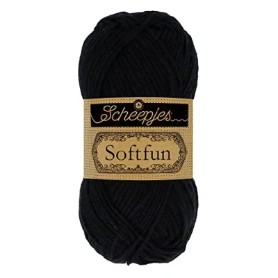 Afbeelding van Scheepjes Softfun 50g 2408 Black