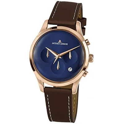 Afbeelding van Jacques Lemans 1 2067G Polshorloge Dames Quartz Retro Classic