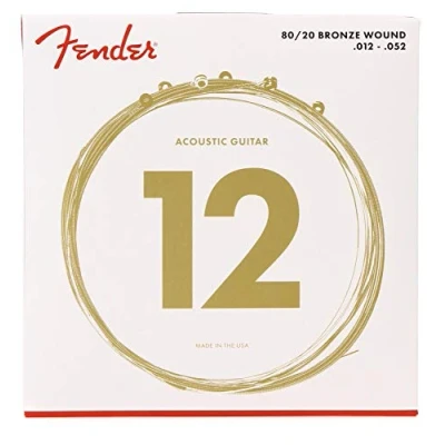 Afbeelding van Fender A Git. snaren 70L 12 52 80/20 Bronze Akoestische gitaarsnaren