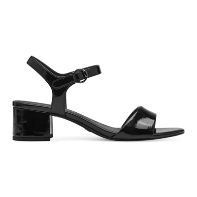 Afbeelding van Tamaris Sandalen, Dames, Maat: 40, Black patent Kunststof