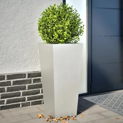 Afbeelding van vidaXL Plantenbakken 2 st 35x35x75 cm roestvrij staal