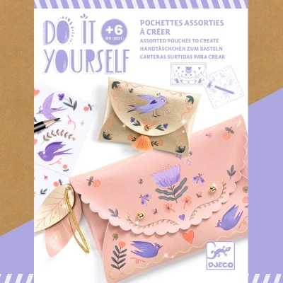 Afbeelding van Djeco knutselset diy tasjes sweet fashionista