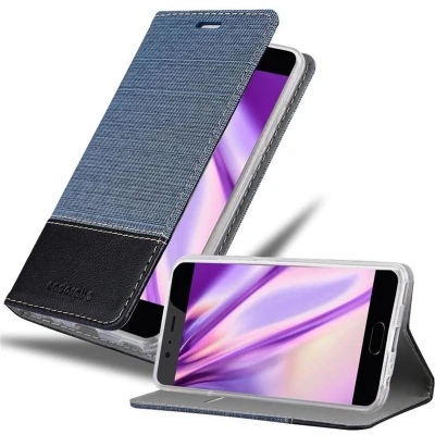 Afbeelding van Cadorabo Hoesje geschikt voor Huawei P10 PLUS in DONKERBLAUW ZWART Beschermhoes met magnetische sluiting, standfunctie en kaartvakje Book Case Cover Etui