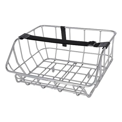 Afbeelding van Basil Portland Fietsmand Voorop 25 Liter Chroom
