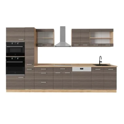 Afbeelding van Vicco Complete keuken R Line, Edel grijs/gouden eik, 350 cm , WB Eik