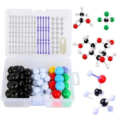 Afbeelding van Mengger Moleculaire Model Kit Organische en Anorganische Chemie Wetenschappelijke Structuur Bouwen Atoom Links Educatief Speelgoed Onderwijs Leren Set 139Pcs Modellen