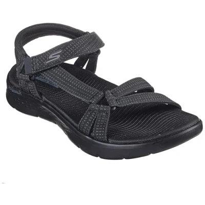 Image de Skechers Femme Sandales Go Walk Flex Sublime, Noir Textile, 42 EU