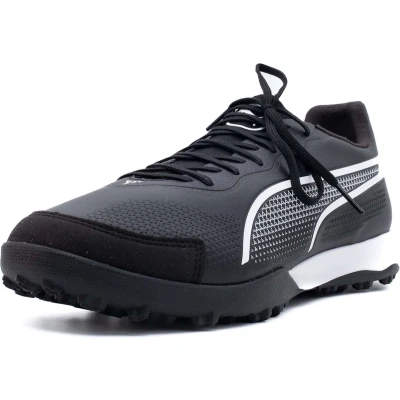 Afbeelding van Puma KING PRO TT Voetbalschoenen voor kunstgras, Heren, Maat: 43, Black/white Imitatieleer/ textiel