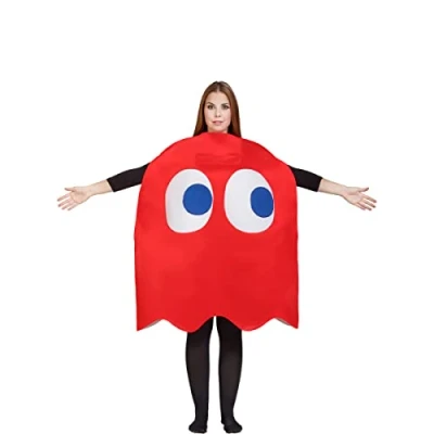 Afbeelding van FUNIDELIA Ghost Blinky Pac Man Kostuum Maat: One Size