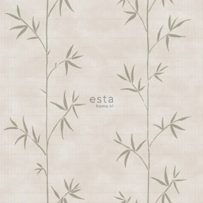 Afbeelding van ESTAhome behang bamboe donker beige 148726 0,53 x 10,05 m
