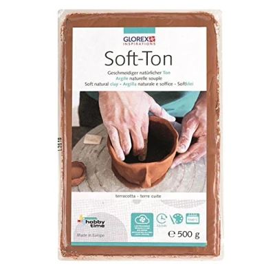 Afbeelding van GLOREX 68075137 Soft Ton, boetseerklei 500 g, terracotta