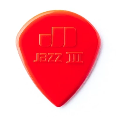 Afbeelding van Dunlop Nylon Jazz III Plectrum 6 Pack rood Plectra