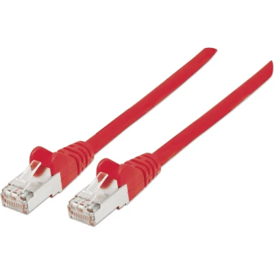 Afbeelding van Intellinet 735629 RJ45 Netwerkkabel, patchkabel CAT 6 S/FTP 5.00 m Rood Vergulde steekcontacten 1 stuk(s)