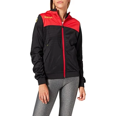 Afbeelding van Kempa Emotion 2.0 Jas met Capuchon Zwart Rood Geel Maat M