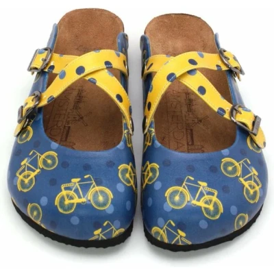 Afbeelding van Goby Amsterdam Bike Clogs Handgemaakt Premium Kwaliteit Maat 35