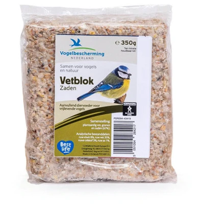 Afbeelding van Wildbird Vbn Vetblok Met Zaden Tuinvogelvoer 11.5x10x3 cm 350 g