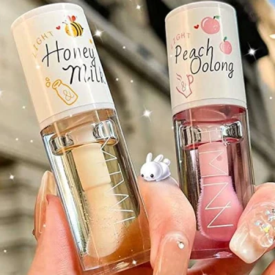 Afbeelding van Crystal Jelly 2 x hydraterende lipolieën Plumping Balm Langdurige verzorgingsgereedschap (2 stuks, Lip Oil)