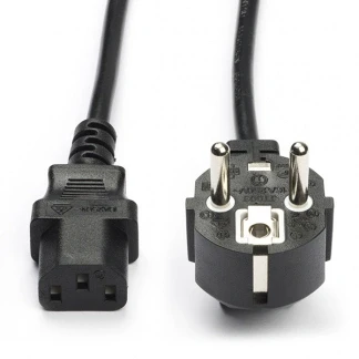 Afbeelding van C13 kabel ProCable 3 meter (Haaks, Zwart)