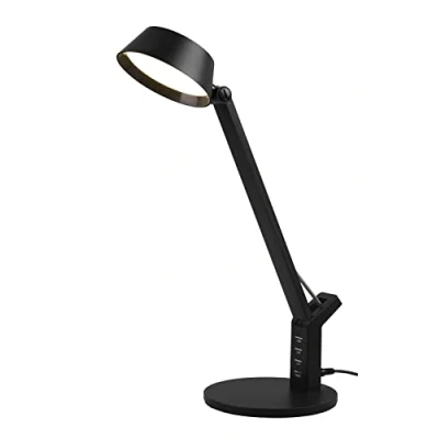 Afbeelding van TRIO Leuchten Ava Bureaulamp USB ingang Zwart