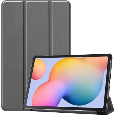 Afbeelding van iMoshion Tablet Hoes Geschikt voor Samsung Galaxy Tab S6 Lite (2022) / Trifold Bookcase Grijs