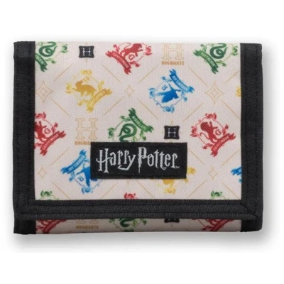 Afbeelding van Harry Potter Hogwarts Huis Wapenschild Nylon Trifold Portemonnee