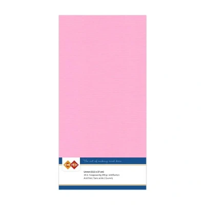 Afbeelding van Vierkant Roze Linnenkarton 10 stuks