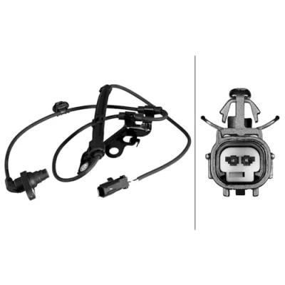 Afbeelding van HELLA 6PU 358 218 711 ABS Sensor Met verbindingsstuk Geluidsensor 2 1020