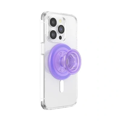 Afbeelding van PopSockets Telefoongrip voor MagSafe Lavender Translucent